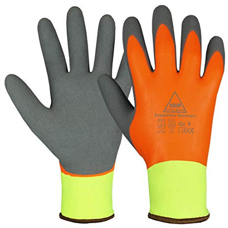 Hase Winterhandschuhe SuperFlex Thermo+ Größe 10, Latex vollbeschichtet 10 Stk