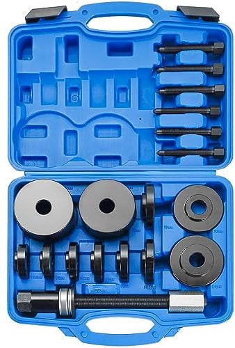 ATPEAM Juego de Herramientas Extractor de Rodamientos de 19 Piezas, Kit Universal para Extracción de Cojinetes de Rueda, Compatible con Volkswagen, Audi, BMW, Ford, Opel, Toyota