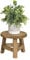 Kbsin212 Tabouret Haut, Pot Fleur en Bois Multifonction, Conteneur Jardin Supports Ronds Extérieurs? Et Ne Se Fissure Pas Ou Ne Se Décolore Pas