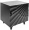 riess-ambiente.de Massiver Nachttisch Scorpion 50cm schwarz Mangoholz Beistelltisch mit 3D Schnitzereien Nachtschrank Tisch