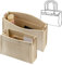 2 Stück Handtaschen Einsatz Organizer, EsLukerly Filz Geldbörsen-Einsatz Handtasche Taschenorganizer Tote Einsatz für LV Kulturbeutel 26 19, Khaki