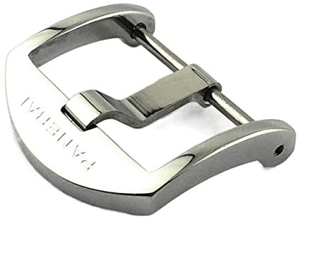 HIXISTO FaltschließE，DornschließE Ansehen Zubehör Schnalle Geeignet für Panerai Pam114 Serie Pin Schnalle Massivstahl Watch Verschluss Uhr Teilen 20 22mm Ersatzschnalle (Color : 22mm Polish)