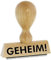 Lagerstempel – GEHEIM von Kaufhaus2010 Buchenholzstempel – Lagertextstempel zur Kennzeichnung von Rechnungen und anderen Dokumenten 4 cm lang