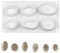 Sctmda Stampo in Silicone Stampi per Cemento Stampo per Cemento in Silicone Stampi per Pietra 14.5 x 26 cm per Cemento Creazioni Fai Da Te 6 Forme di Pietra