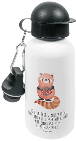 Mr. & Mrs. Panda Kindertrinkflasche Roter Panda - Geschenk, Kinder Trinkflasche, lustige Sprüche, Liebling, Kindergarten Flasche, Tiermotive, Jungs,