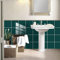 Kitchen Tile Stickers 15x15cm Emerald Green Stick on Tiles Tile Stickers for Bathroom Stick on Wall Tiles Backsplash for Kitchen Stick on Tiles Self-Adhesive Vinyl Home Decoration （10 Pieces）