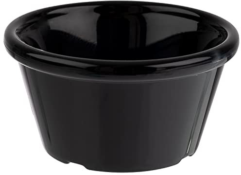 APS 40768 Lot de 12 coupelles en plastique Noir Ø 7,5 cm Hauteur 4 cm