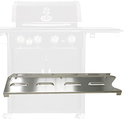 Outdoorchef Brennerabdeckung Gasgrill für Australia, Canberra, Perth, & Oakland Modelle aus Edelstahl [1 Stück] Flammabdeckungen Aromaschienen Ersatzteil Flammverteiler 10 x 37 cm Art.Nr. 18.601.02