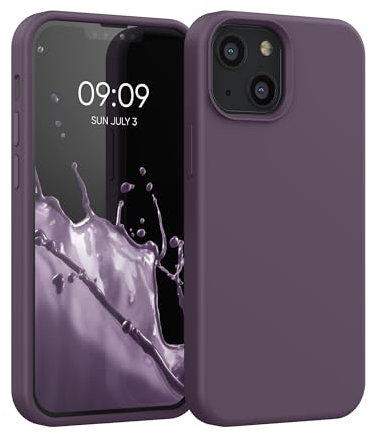 kwmobile Handyhülle für iPhone 13 mini Hülle, für iPhone 13 mini Case - Hülle Silikon - kabelloses Laden - Helle Iris