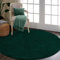 RTBQJ-AT Teppich Rund Flauschig Waschbar, Rugs for Living Room, Wohnzimmer Schlafzimmer Weich Area Rugs Ø 80 cm, Grün