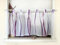 Devola Scheibengardine mit Wellenmuster Gardine Druck Kurzstore mit Schlaufen Küchengardine Kurz Modern Voile Bistrogardine Transparent HxB 45x90cm Violett 1 Stück