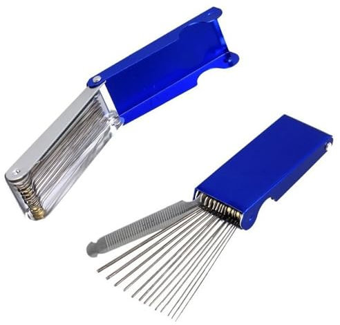Set di Lime per Chitarra, Lima per Chitarra in Acciaio Inossidabile, Lime Capotasto Chitarra, 13 Taglie in Acciaio Inossidabile Aghi di Molare e 1 Lima Piatta, per Chitarra, Ukulele, Basso