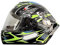 Shkalacar Motorradhelm, Motorrad Integralhelm mit Sonnenblende, Atmungsaktiv, Einfaches An- und Ausziehen, Vier Jahreszeiten Full Face Helme für Coole Fahrerausrüstung (Grün, XL)