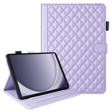 Unichthy Case for Amazon All-New Fire HD 10.1 Inch Tablet (13th Generation, 2023 Release) Cover for Women Girls Chic Design with Pencil Holder Shockproof Stand Cover for Fire Tablet 10 2023 - Purple