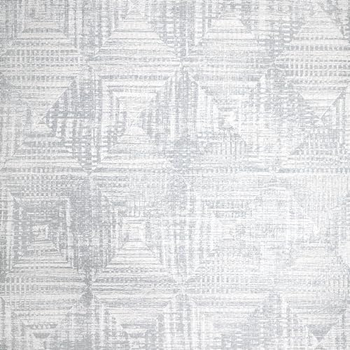 Galerie Pepper Raffia Cream Shimmer Geometric Diamond Wallpaper