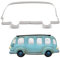 LILIAO Ausstechform Bus 11,4 cm Edelstahl