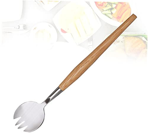 Alipis -salatgabel Mit Holzgriff Multifunktionales Besteck Für Zuhause Restaurants Und Catering Praktisch Und Langlebig Für Täglichen Gebrauch