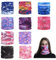 10 Pcs Multifunctional Headwear Bandana Snoods Washable Face Coverings Neck Scarf Headscarf, Elastic Headband Bandana, Men Windproof Neck Gaiter Scarf for Sports Outdoor Fishing Cycling