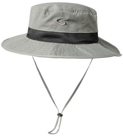 TOP-EX Sonnenhut mit breiter Krempe, Unisex, LSF 50, wasserdicht, verstellbar, atmungsaktiv, für Outdoor-Abenteuer, Wandern, Angeln, Safari, leicht verstaubar Hellgrey XL/XXL