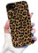 Reownest for iPhone 7/8/SE Case Cute Brown Leopard Pattern Leather Aesthetic Phone Case for Women Girls Soft Silicone Protective Case for iPhone 7/8/SE -Black