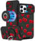 VincitoreModa for iPhone 11 Pro Case Women - [2in1] Cute Girls Cherry Compatible with MagSafe Ring Stand Girly Slide Camera Cover Design for Apple for iPhone 11 Pro Phone Case 6.1