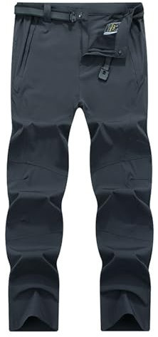 PODOLIXIA Wanderhose Herren Winddichte Atmungsaktive Wasserdicht Funktionshose Leicht Softshellhose Freizeit Trekkinghose Herren Outdoor Gerade Beine Sweathose