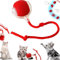 Pipihome Interaktives Katzenspielzeug Elektrisch, Chewie Viral Rollball mit Schwanz für Katzen, Intelligentes Katzenspielzeug 360° Automatisch Power Spielball für Katzen Hunde