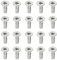 PATIKIL Tornillos M2 x 6 mm, Paquete de 100 Tornillos de Máquina de Acero Inoxidable 304 18-8, Perno Avellanado Plano, Tornillos de Accionamiento Hexagonal, Grado 6.8 de Fijaciones Rápidas