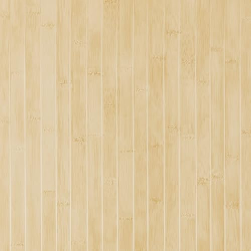 VaryPaper Papel Pintado Efecto Panel de Madera Marrón Claro 40cmx200cm Vinilo Adhesivo Madera Efecto Listón Papel Adhesivo para Muebles Vinilos para Armario Mesa Encimera Cocina Salon