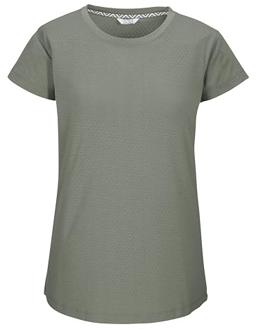 killtec Damen Funktions T-Shirt/Tshirt Kurzarm KOS 23 WMN TSHRT, helloliv, 48, 42849-000