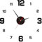 SELURK Orologio da Parete Fai-da-Te 3D Adesivo, Design Moderno con Movimento Silenzioso, Facile da Montare, Decorazione per Casa, Ufficio e Hotel, Colore Nero, Diametro 15,74 pollici