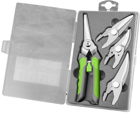 Gartenschere, 4-in-1 Pflanzenschere, austauschbarem Bypass Rebschere Rosenschere, Garten-Pflanzen-Blumenschere, Garden Pruning Shears, Handheld Tree Trimmers Secateurs