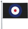 Flaggen Runde Der Britischen Raf Royal Force Flagge Robuste,Witterungsbeständiges Garten Flagge Für Draußen Hof Drinnen 90X150Cm