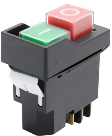 Interruttore a pulsante per sega da tavolo, adatto per Ridgid R4514T Ryobi RTS08 RTS12 RTS23 | Sostituisce 089240028147, 127V 18A T85/55, 6 pin, montaggio diretto plug-in e controllo affidabile della potenza di sicurezza