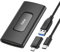 Aiibe 2TB External Solid State Drive USB C Portable SSD USB 3.2 Gen 2, Up to 1050MB/s, 2TB External SSD External Hard Drive for iPhone 15/Pro, Laptop, Mac and PS4 (Black)