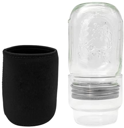 Genérico Keimgefäß-Set, Keimtopf, 16,7 cm (6,69 Zoll), Brokkoli-Sprossen im Wachstum, Keimglas für Gärtner, Anfänger, Siedler, Enzymer