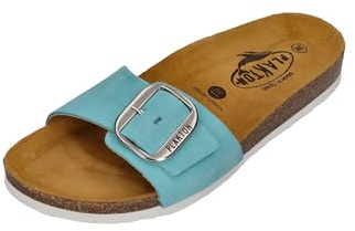 PLAKTON Damen Pantoletten BIS 3 181018 tiffany