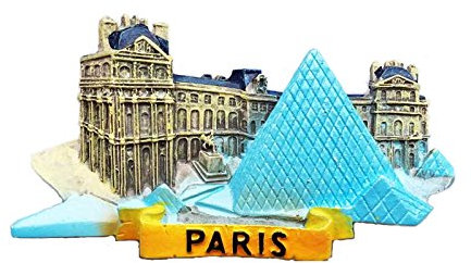 Imán para Nevera 3D, diseño de la Famosa Francia Tourist Attraction Souvenirs, Hecho a Mano, imán para Nevera, Creativo para decoración del hogar y la Cocina