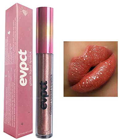 Allbesta 15 Farben Matte Glitzer Lippenstift Metallic Pearl Lipgloss Wasserdicht Dauerhaft