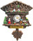 Ciffre Kuckucksuhr Magnet Polyresin Kühlschrank Handmade - Deutschland