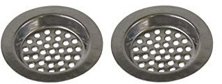 Tredoni 2 Stück 5cm Edelstahl Waschbecken Ablauffilter, Bad/Dusche Ablassen Sieb Abdeckung für ~3,5-4cm Ablauföffnung (2 Stück Mini)