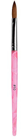 Alexnailart Pink Kolinsky Sable Art Brush - Acrylic Nail Design Tool
