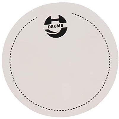 Bass Kick Drum Single Step Patch Pedale Percussion Instrument Zubehör - Weiß