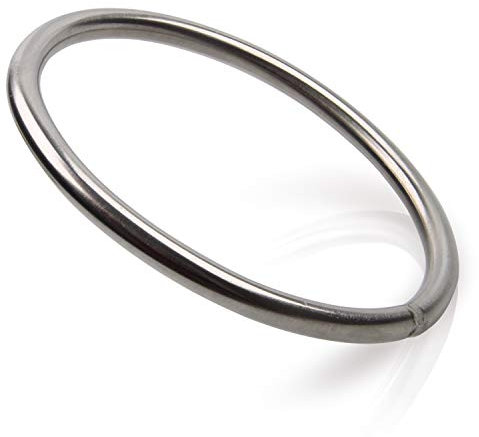O-Ringe Edelstahl Rundringe, Marine Grade Geschweißt Edelstahl Polierte Ring Marine Hardware Hochfeste O-Ringe für die Bootsausrüstung Jagd Angeln Reisen