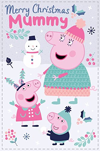 Offizielle Peppa Pig Weihnachtskarte für eine besondere Mama