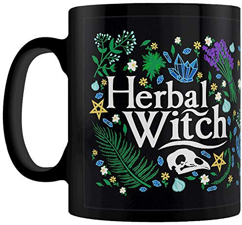 Grindstore Herbal Witch Mug Tazza con Pannello Nero