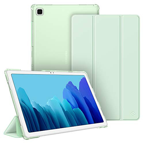 Fintie Hülle für Samsung Galaxy Tab A7 10.4 2022/2020, Ultradünn Schutzhülle mit transparenter Rückseite und Auto Schlaf/Wach Funktion, Grün