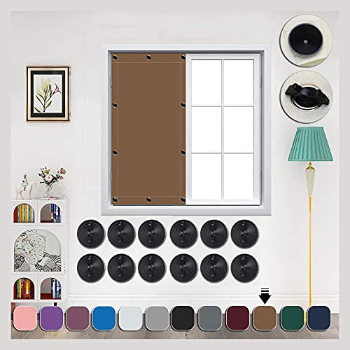 AIYOUVM Rollos zum Bohren 66x163cm Sehr weich und formbar, Sonnenschutz Dachfenster Saugnapf Plissee Dachfenster Ohne Bohren für Beliebige Fenster