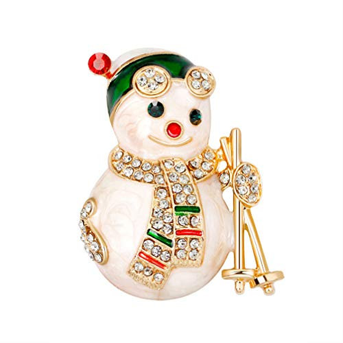 Mode Cartoon Weihnachten Schneemann Brosche Bunte Festliche Kleidung Nadelhemd Anzug Pullover Emaille Boutonniere