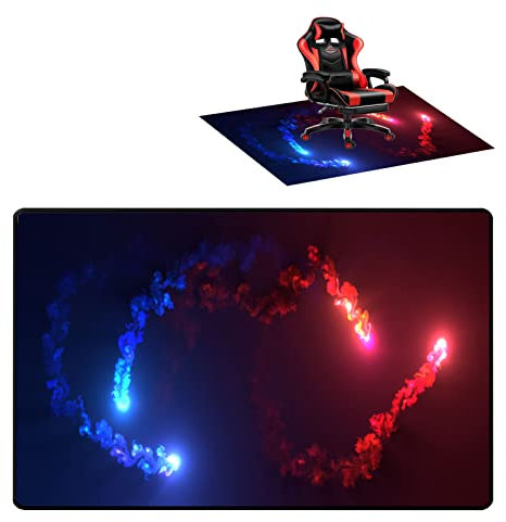CCTSA 80 x 120CM Tappeto per Sedia Gaming, da Pavimento, Protezione Pavimento Ufficio per l'Arredamento Tappeto
